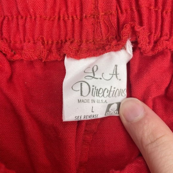 Vintage 80s LA Womens Two Piece Top and Pants - Picture 6 of 8